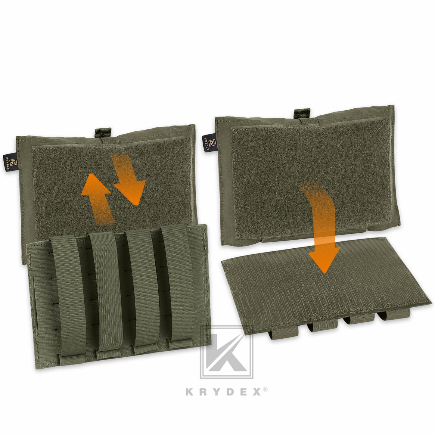 KRYDEX Tactical Stretch Blow Out Medical Pouch Rip Away EMT Pouch MOLLE & Belt IFAK Pouch