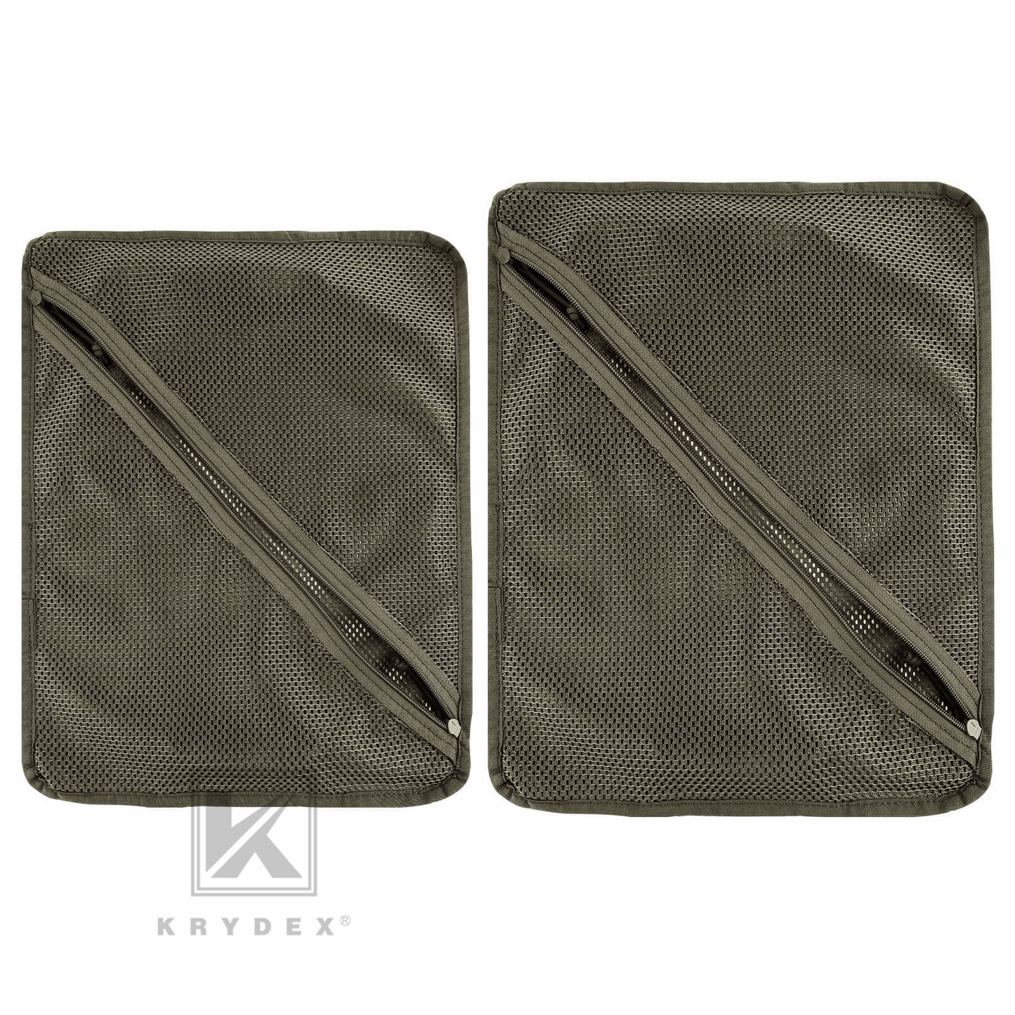Krydex Tactical Storage Mesh Pouch Set Insert Modular Utility Admin Pockets Travel Organizer EDC Bag