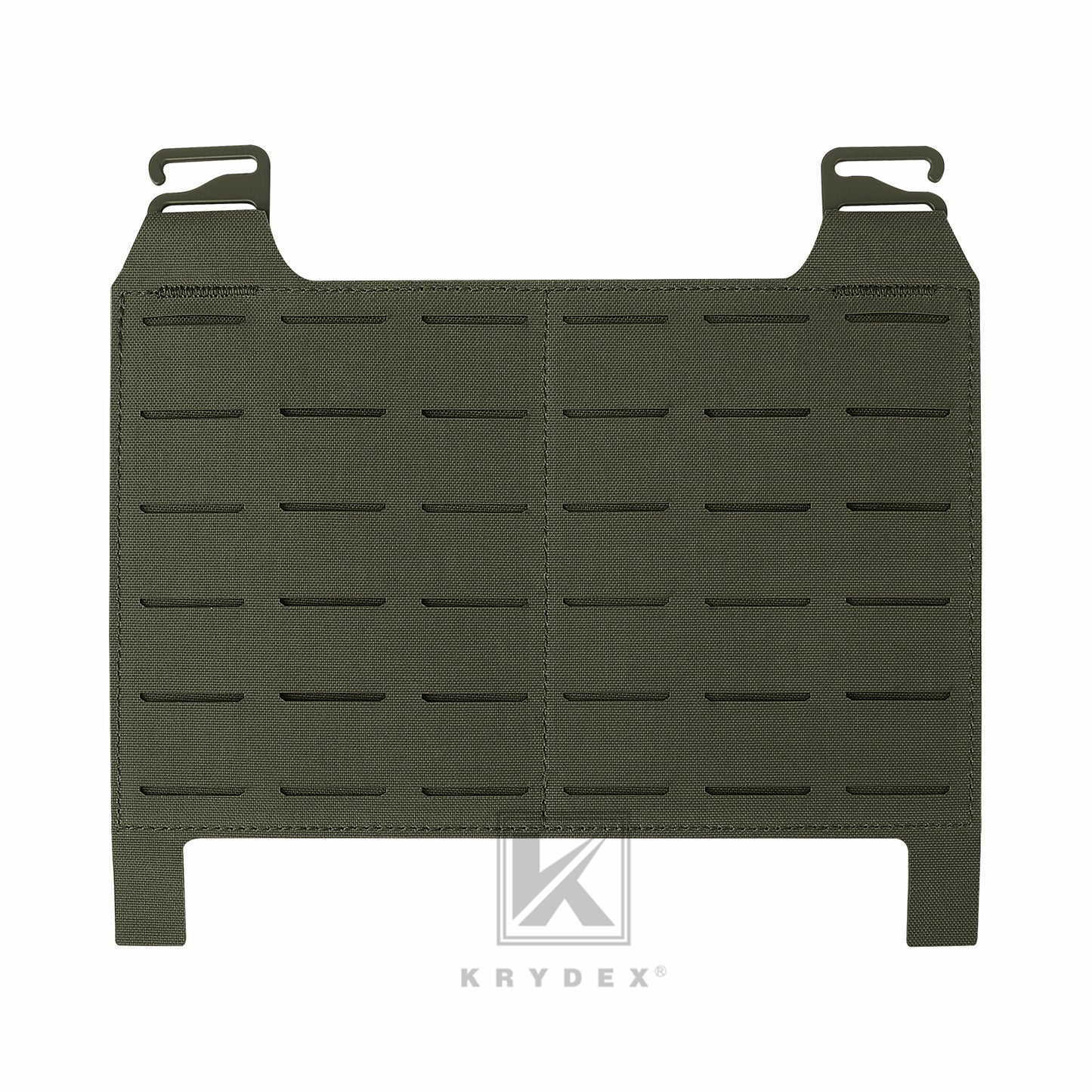 KRYDEX Tactical MOLLE Front Flap Adapt Laser Cut Panel Detachable For Tactical Vest Plate Carrier
