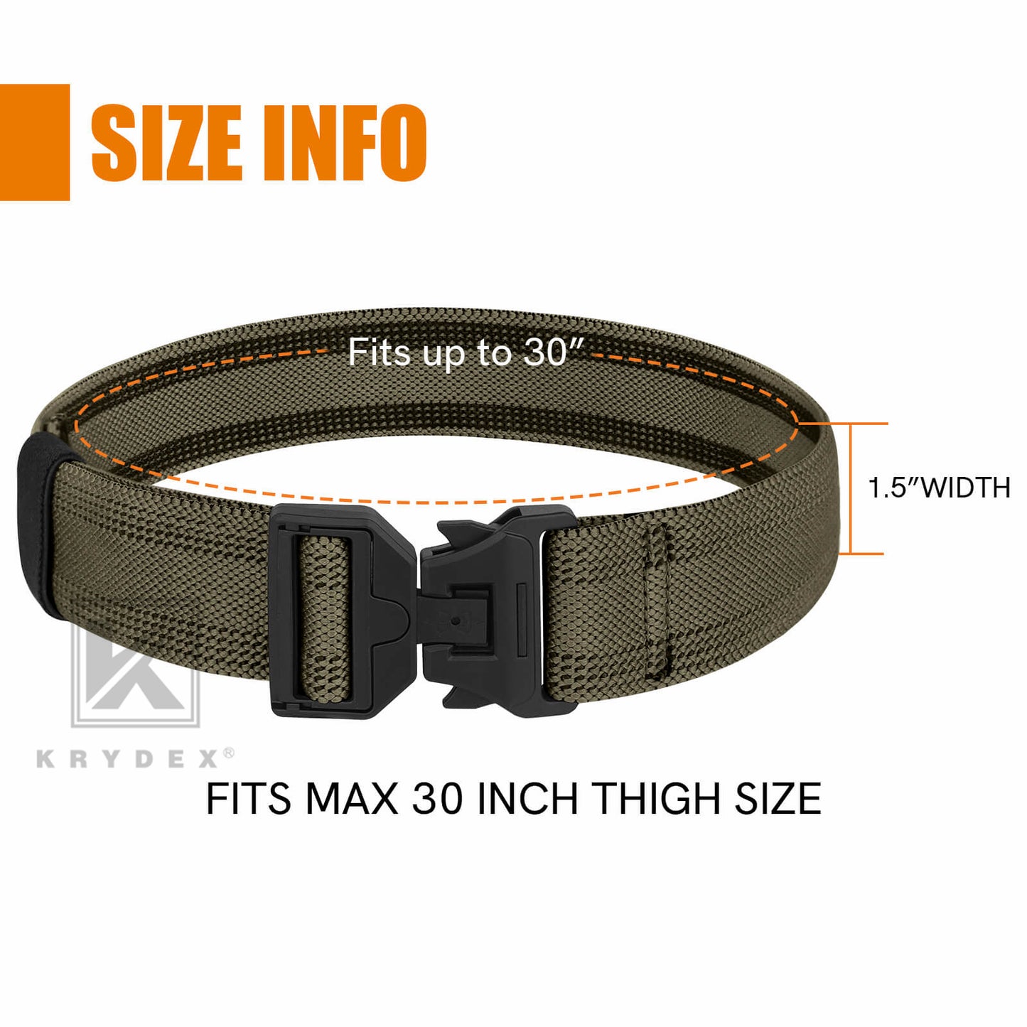 KRYDEX Tactical Leg Strap Magnet Quick Release 1.5" Elastic Thigh Strap Drop Holster