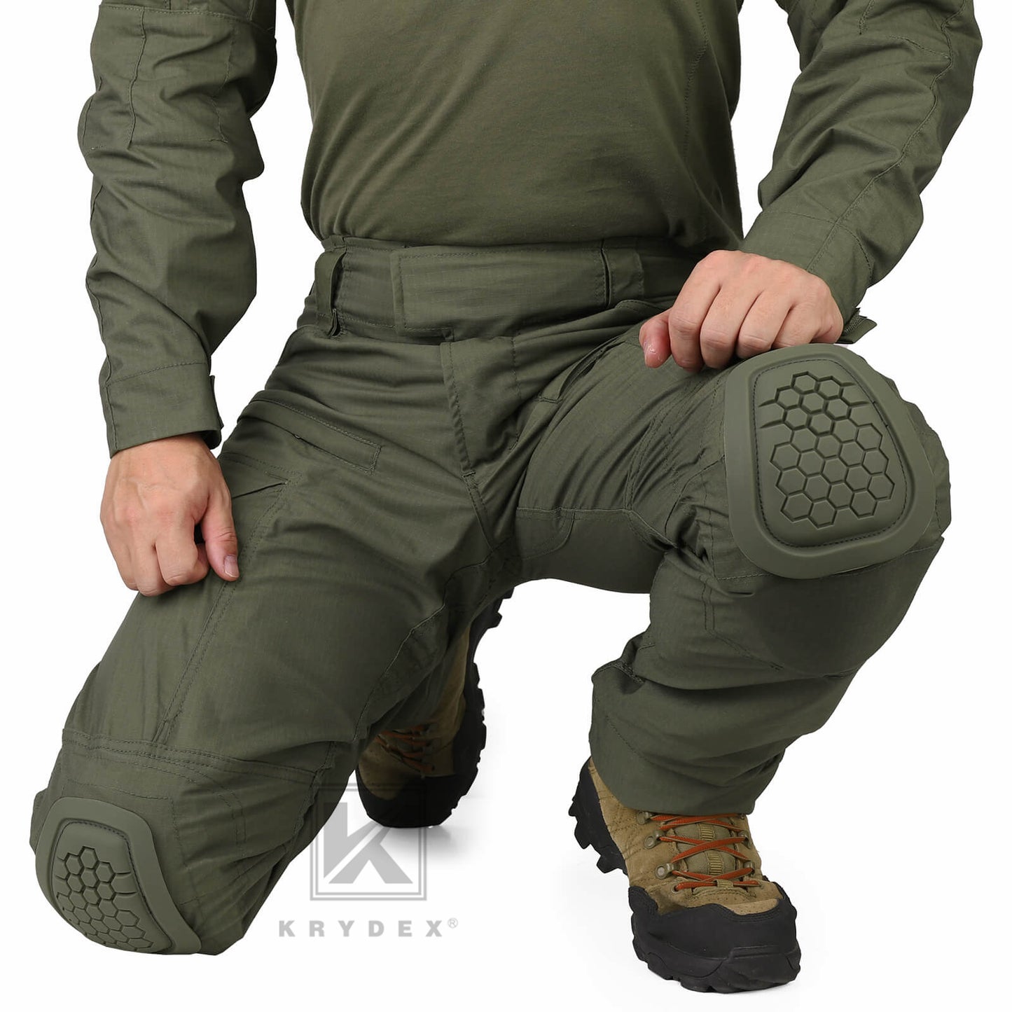 Krydex Tactical Men’s Combat Pants with Knee Pads Uniform Trousers