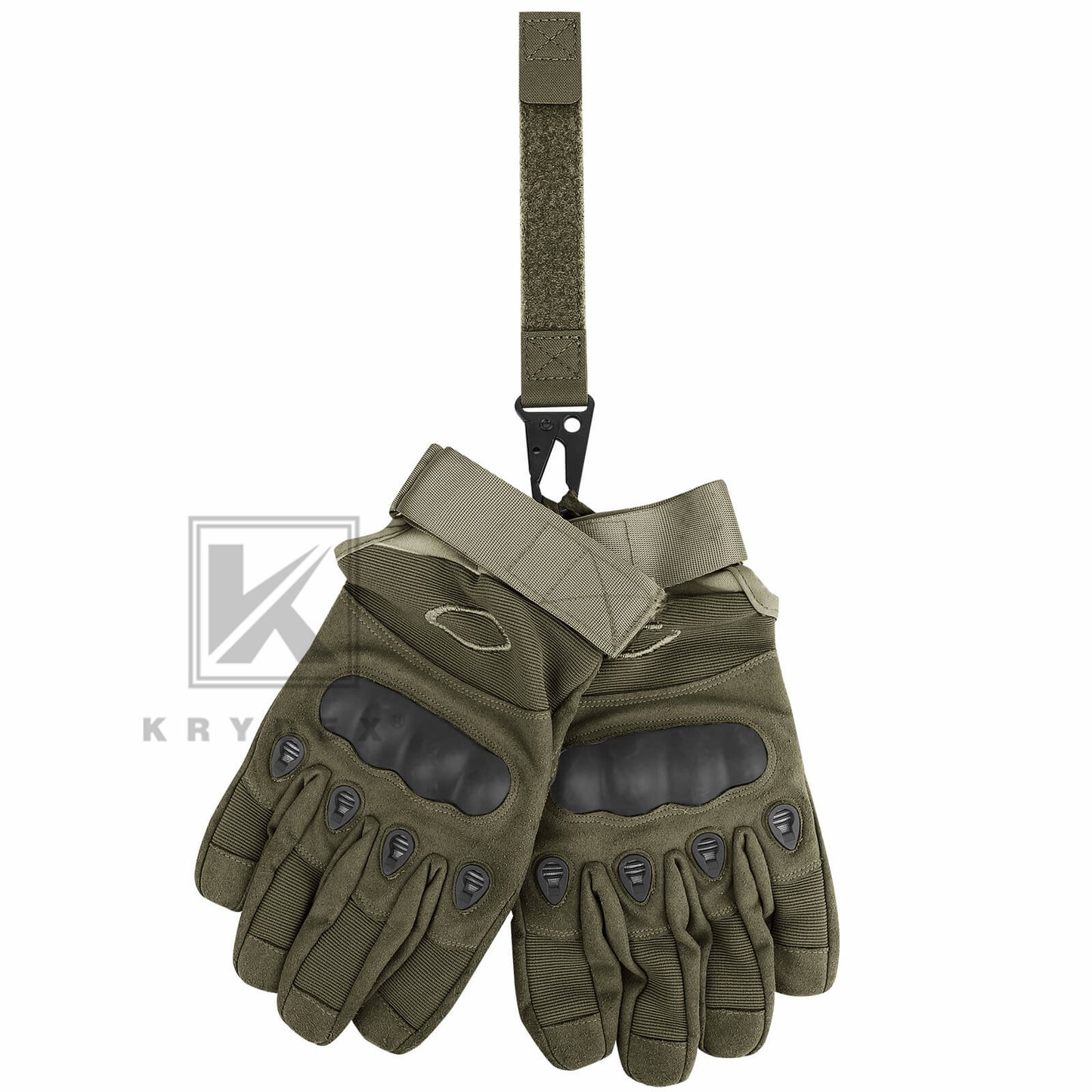 Krydex Tactical Belt Keeper Utility Hook Key Holder Keychain Gloves Carabiner Chemstick Clip MOLLE / Hook & Loop Battle Belt & Plate Carrier