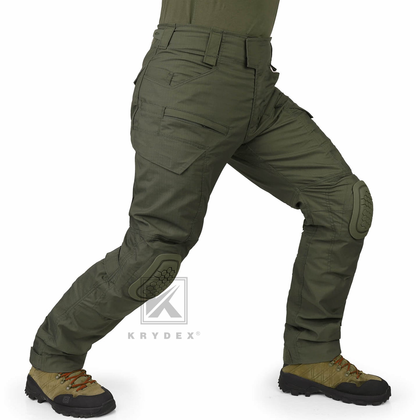Krydex Tactical Men’s Combat Pants with Knee Pads Uniform Trousers