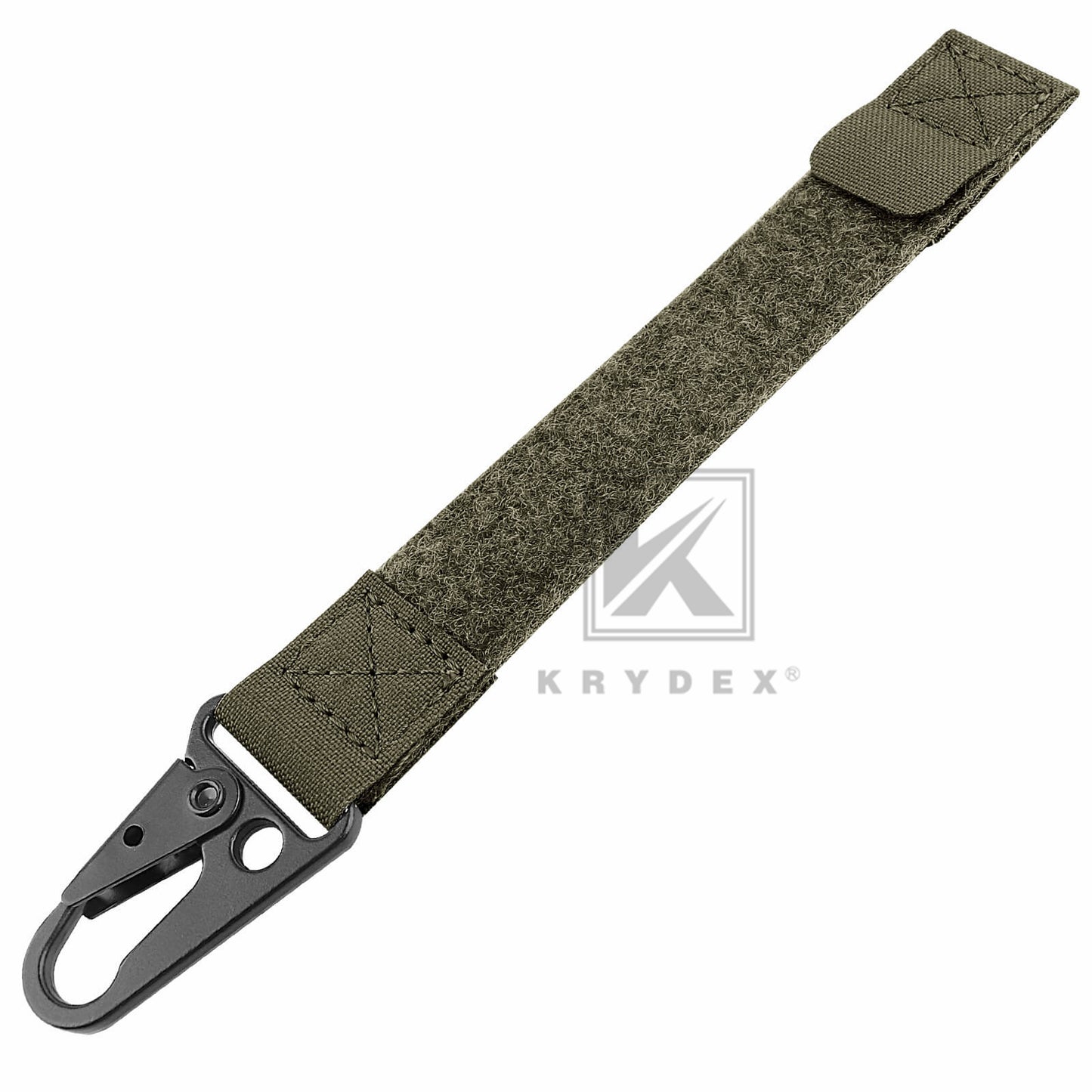Krydex Tactical Belt Keeper Utility Hook Key Holder Keychain Gloves Carabiner Chemstick Clip MOLLE / Hook & Loop Battle Belt & Plate Carrier