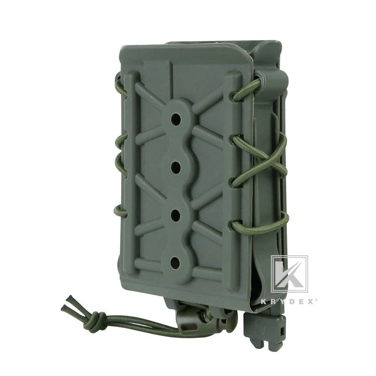 KRYDEX Tactical 5.56 7.62 Mag Pouch MOLLE Magazine Holster Carrier Hard Shell