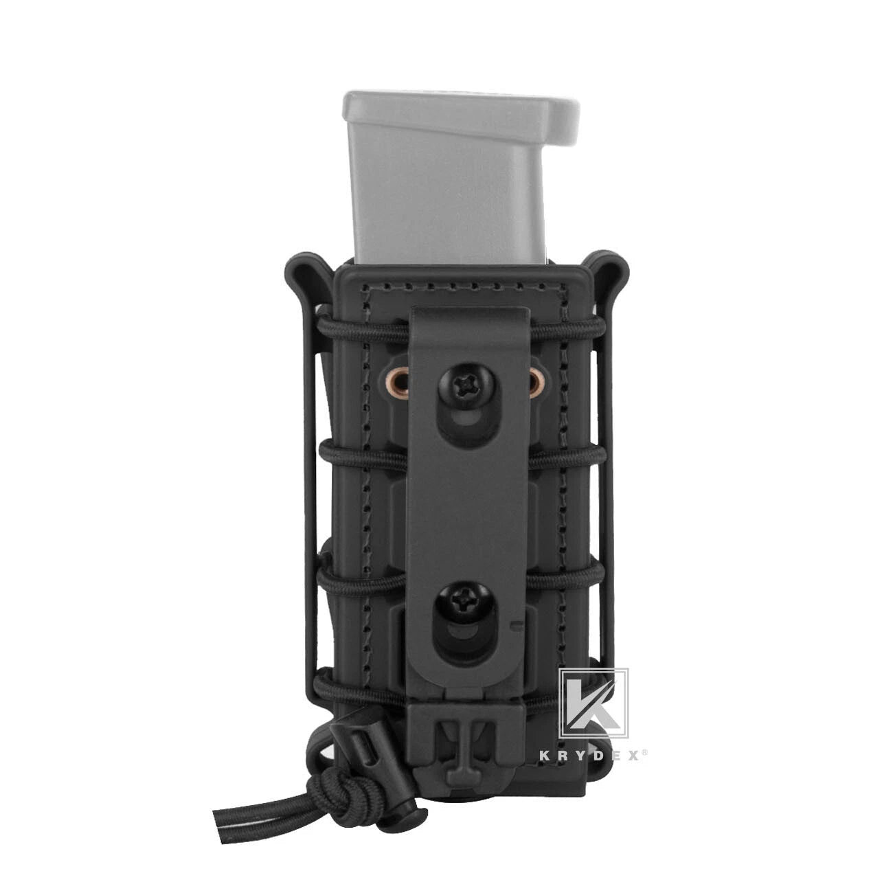 KRYDEX Soft Shell 9mm Pistol Magazine Pouch Mag Carrier with Clip Tall