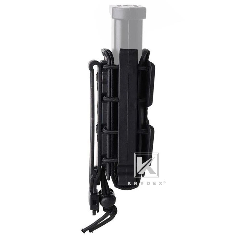 KRYDEX Soft Shell 9mm Pistol Magazine Pouch Mag Carrier with Clip Tall
