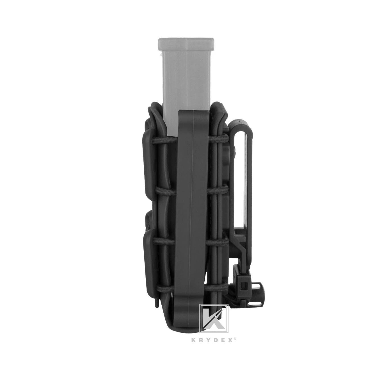 KRYDEX Soft Shell 9mm Pistol Magazine Pouch Mag Carrier with Clip Tall