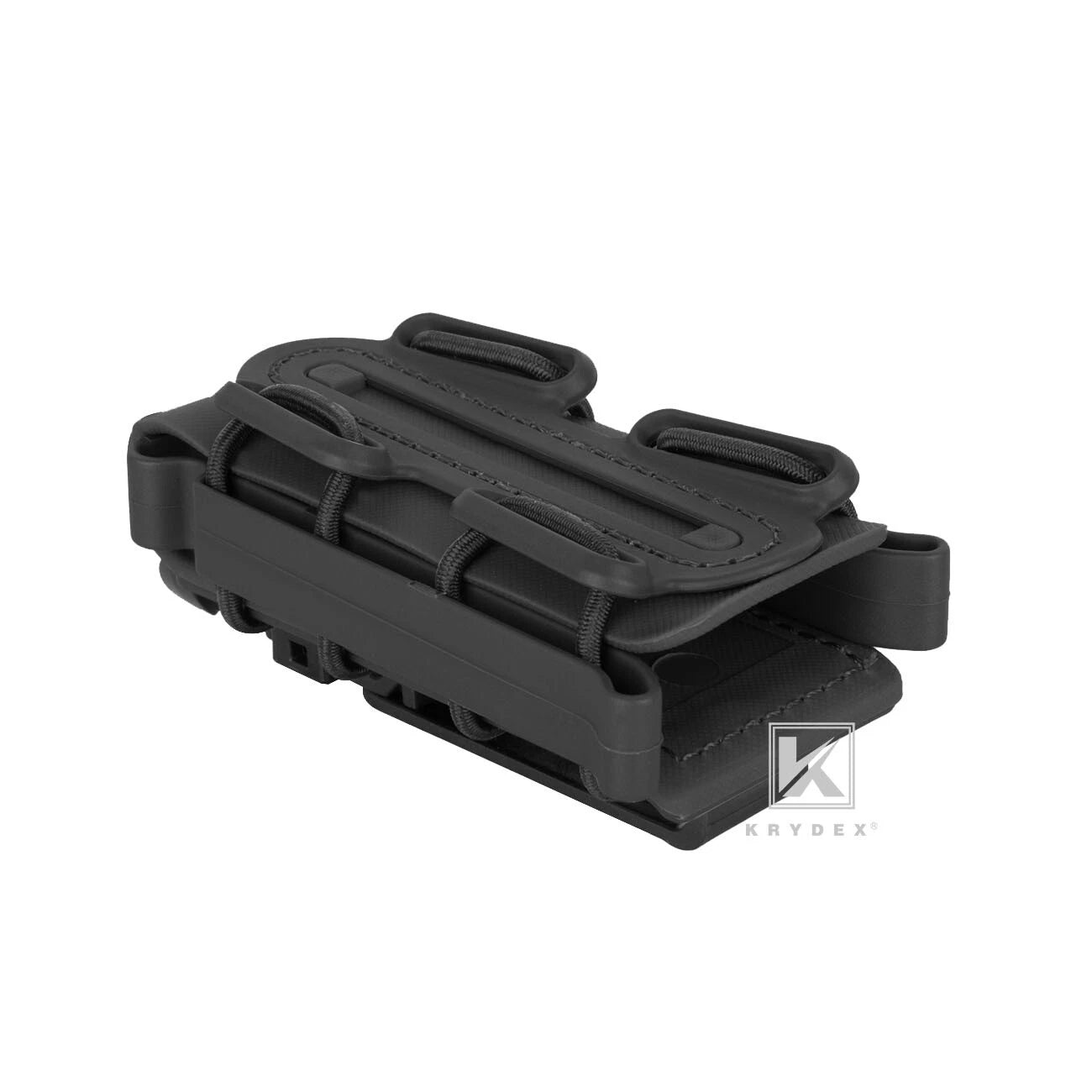 KRYDEX Soft Shell 9mm Pistol Magazine Pouch Mag Carrier with Clip Tall