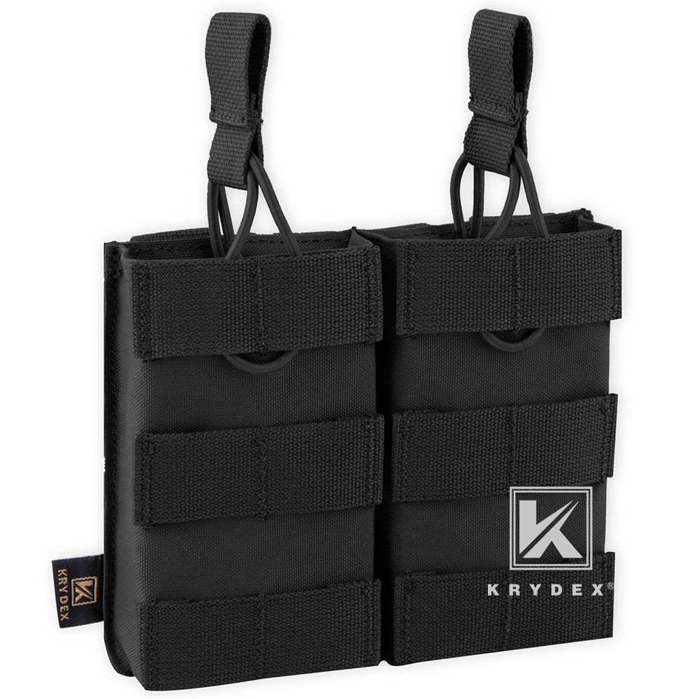KRYDEX Double 5.56 .223 M4 M16 AR15 Open Top Mag Pouch