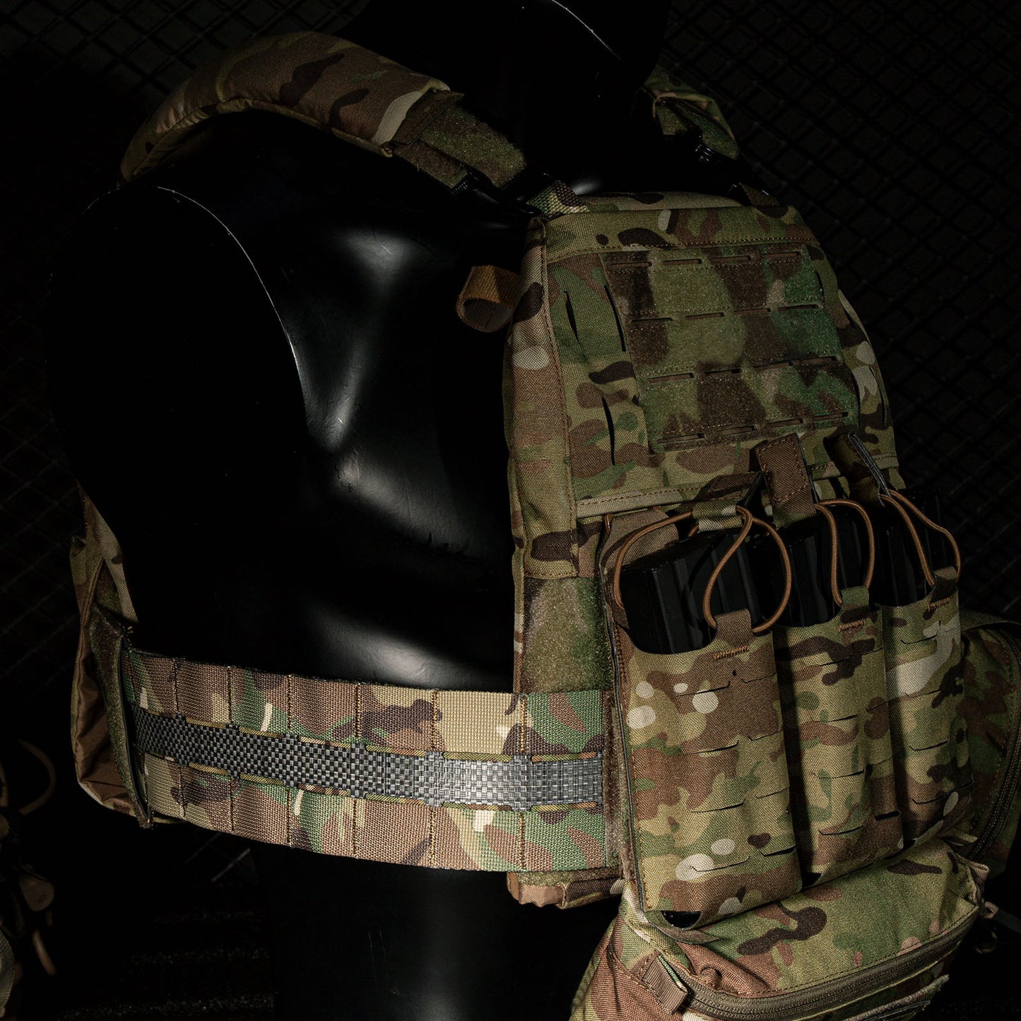 KRYDEX Tactical 3” Assault Cummerbund Tegris Rigid MOLLE Cummerbund for Tactical Vest Slickster FCPC LBT