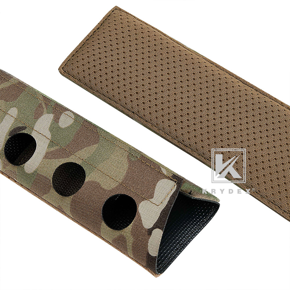 KRYDEX Tactical Breathability Anti-slip Padded Shoulder Pads Strap Cover for Plate Carrier Vest Chest Rig Sling Bag 1Pair