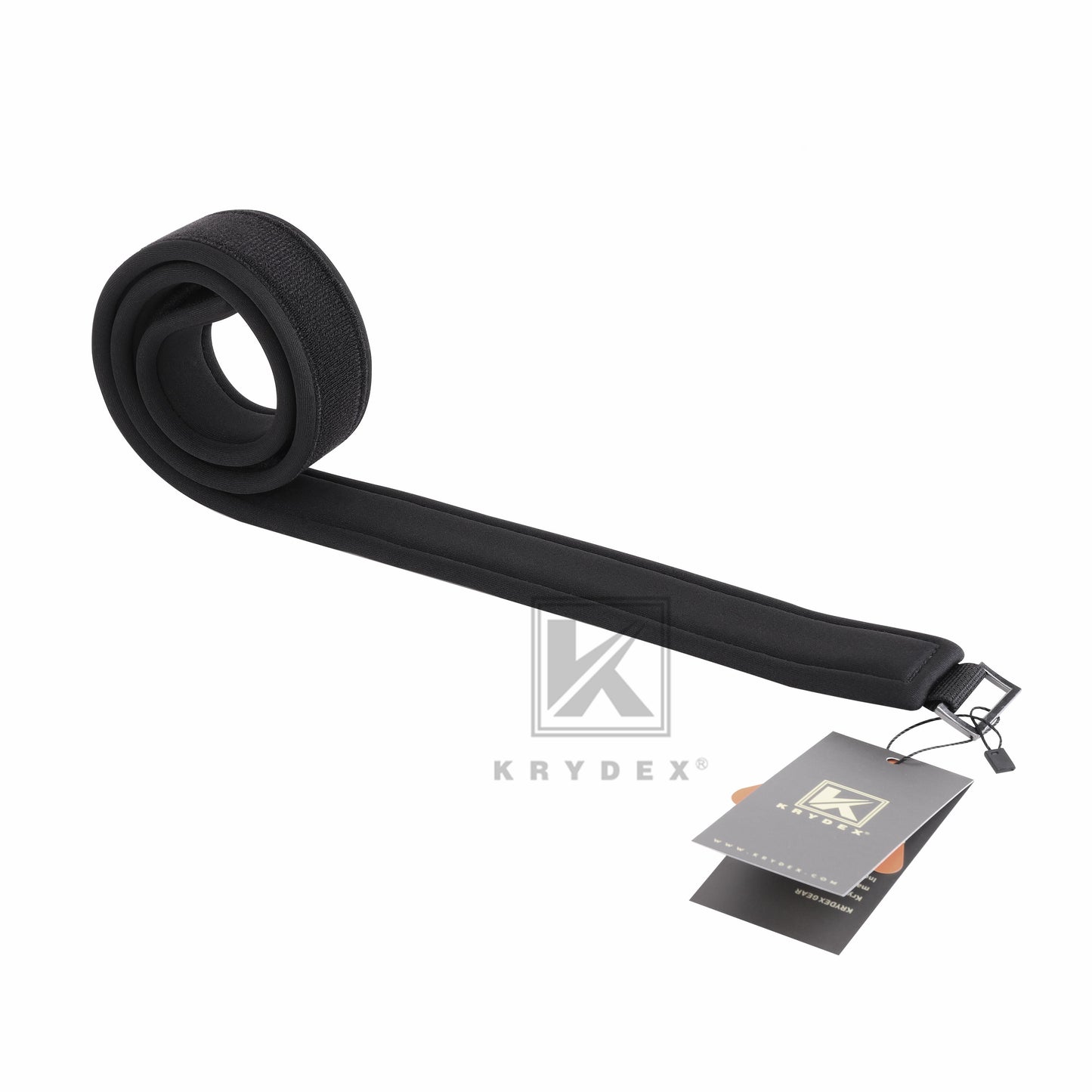 Krydex 1.5” Padded Inner Belt Black Loop Lined Belt Comfortable Inner Duty Battle Shooting Belt