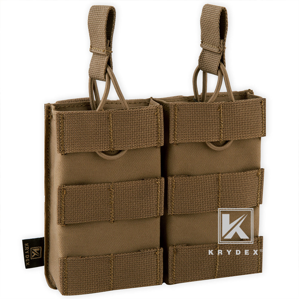 KRYDEX Double 5.56 .223 M4 M16 AR15 Open Top Mag Pouch
