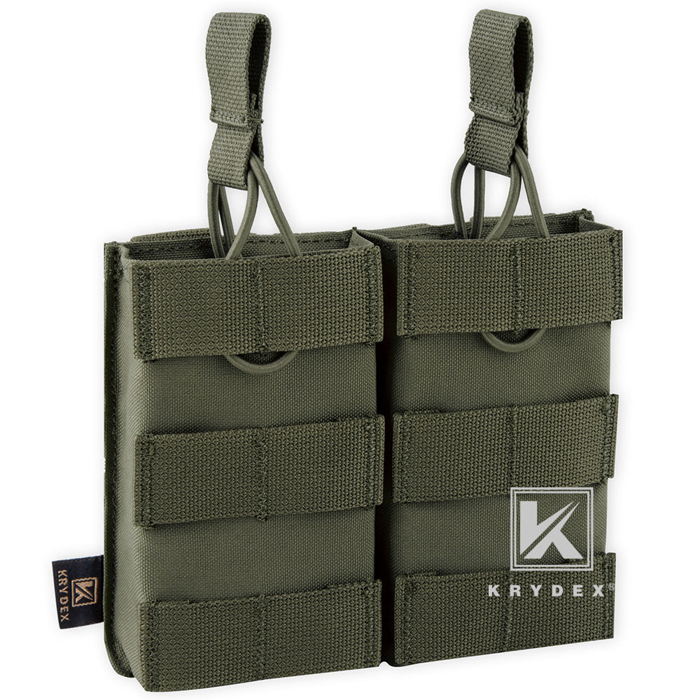 KRYDEX Double 5.56 .223 M4 M16 AR15 Open Top Mag Pouch