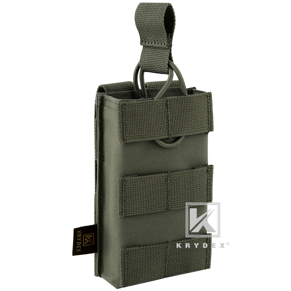 KRYDEX Single 5.56 .223 M4 M16 AR15 Open Top Mag Pouch
