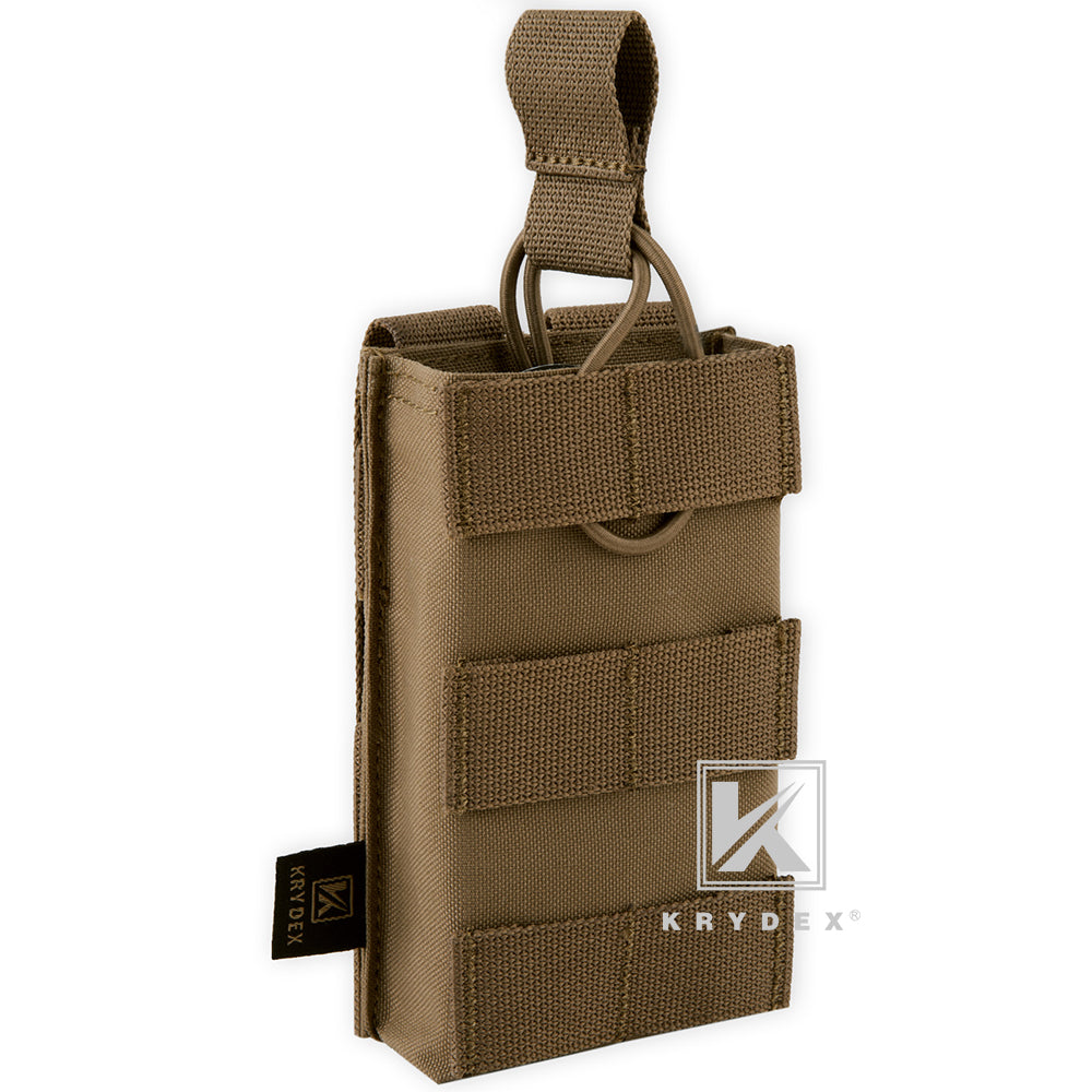 KRYDEX Single 5.56 .223 M4 M16 AR15 Open Top Mag Pouch
