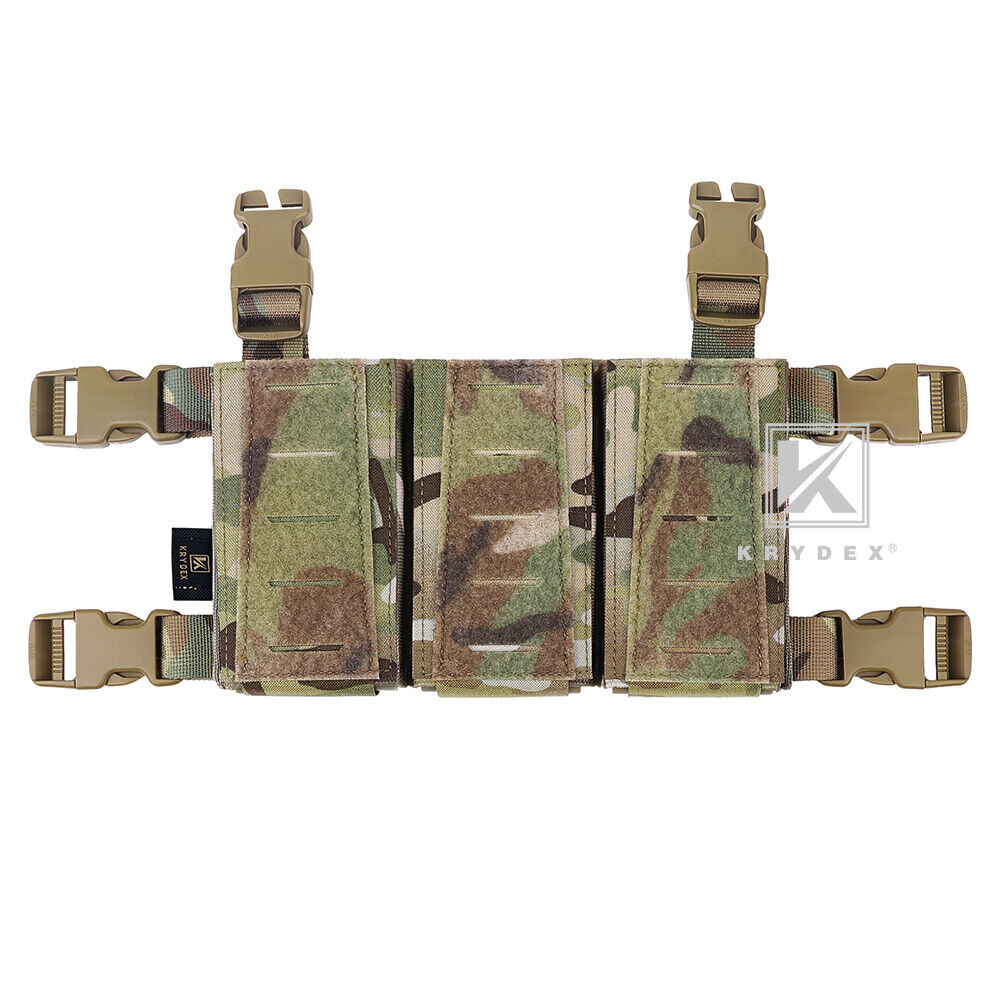 Krydex Tactical Triple Placard .223 5.56 Mag Pouch Retention Insert Holder Chest Rig Plate Carrier