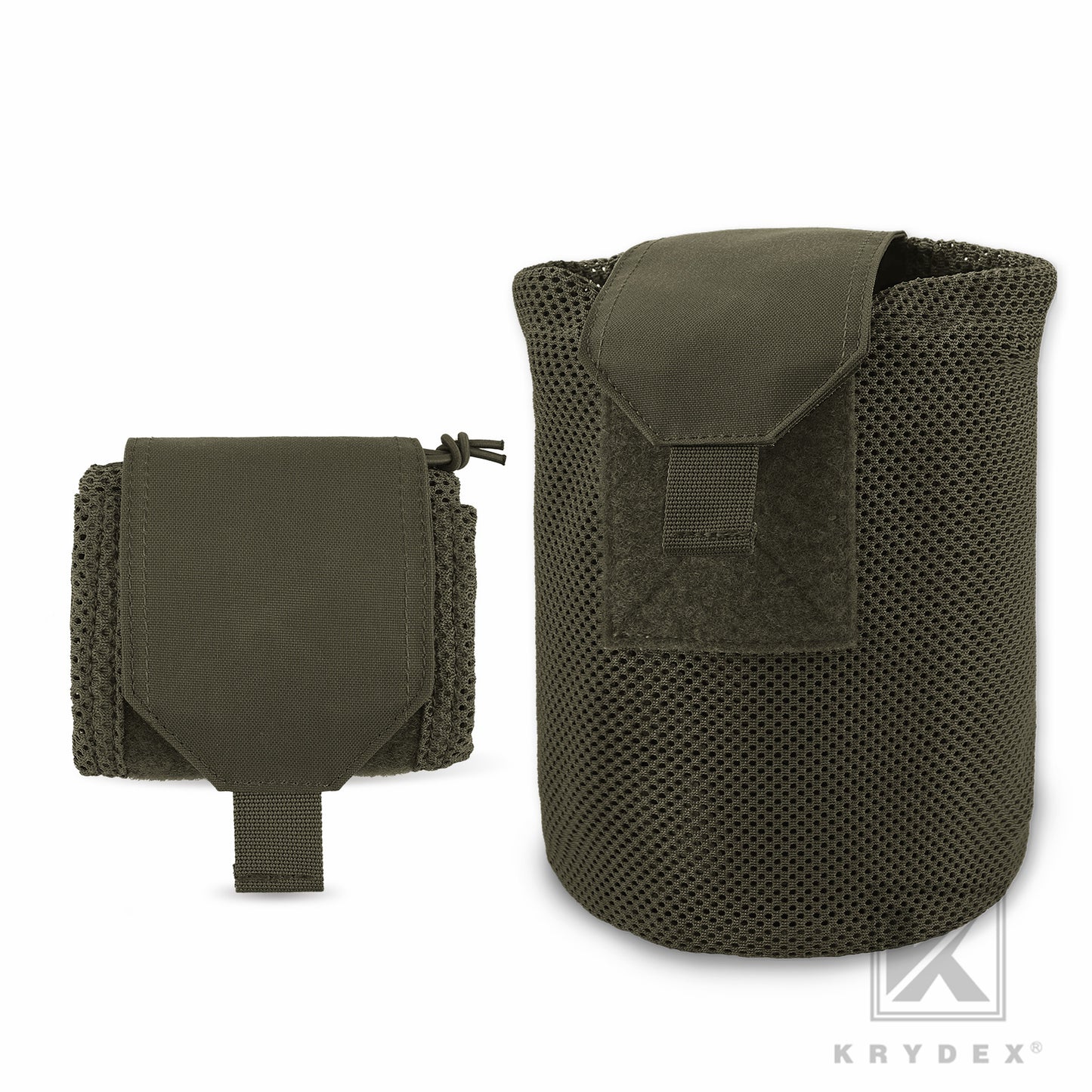 Krydex Tactical Mesh Dump Pouch MOLLE / Belt Drop Foldable Magazine Pouches