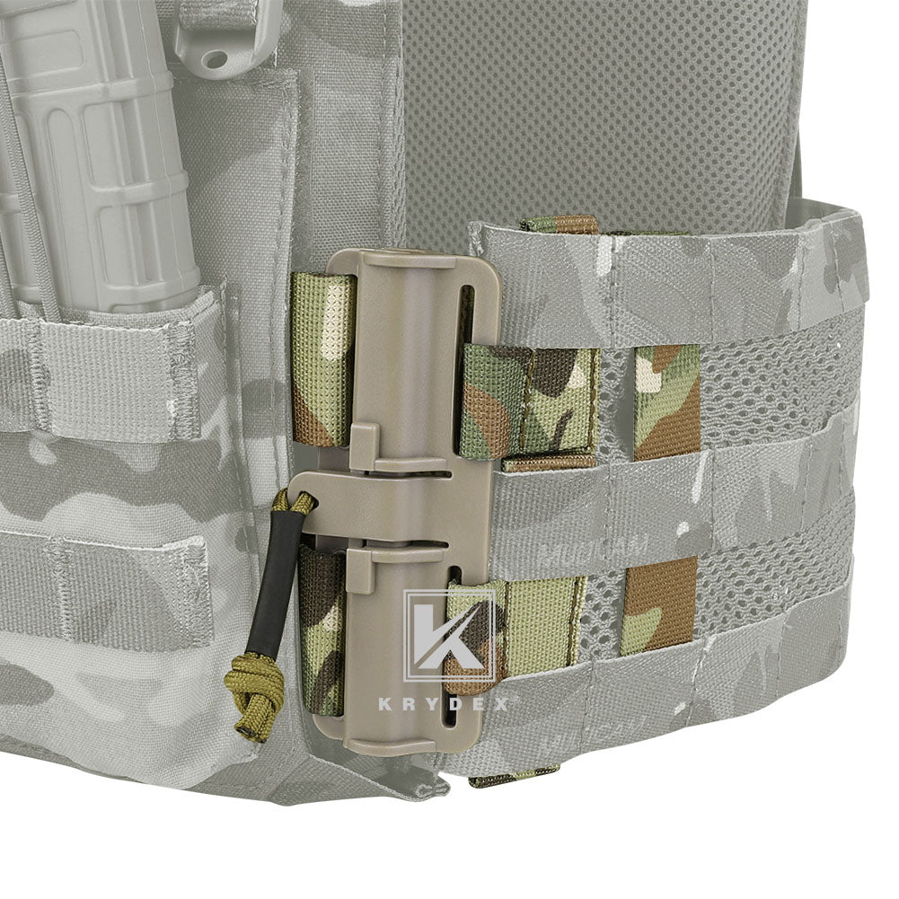KRYDEX Quick Release Cummerbund Adapter QD Buckle Set 3 Band Molle Cummerbund Plate Carrier Vest 1 Pair