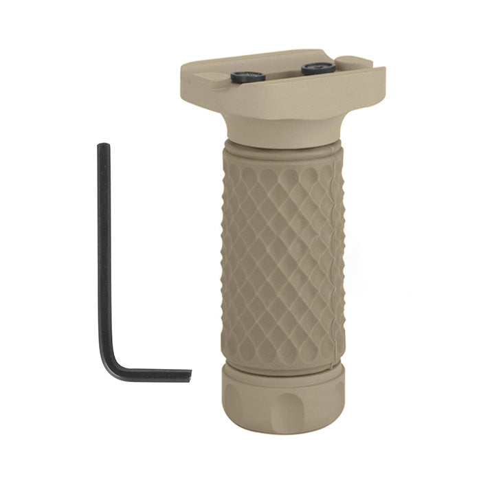 Tactical KeyMod GolfBall Pattern ForeGrip Aluminum Short Vertical Grip w Storage