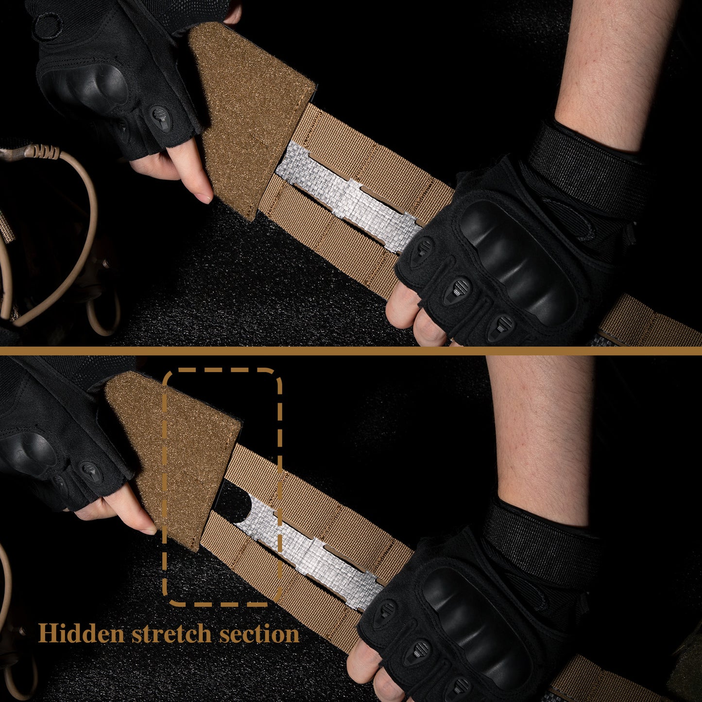 KRYDEX Tactical 3” Assault Cummerbund Tegris Rigid MOLLE Cummerbund for Tactical Vest Slickster FCPC LBT