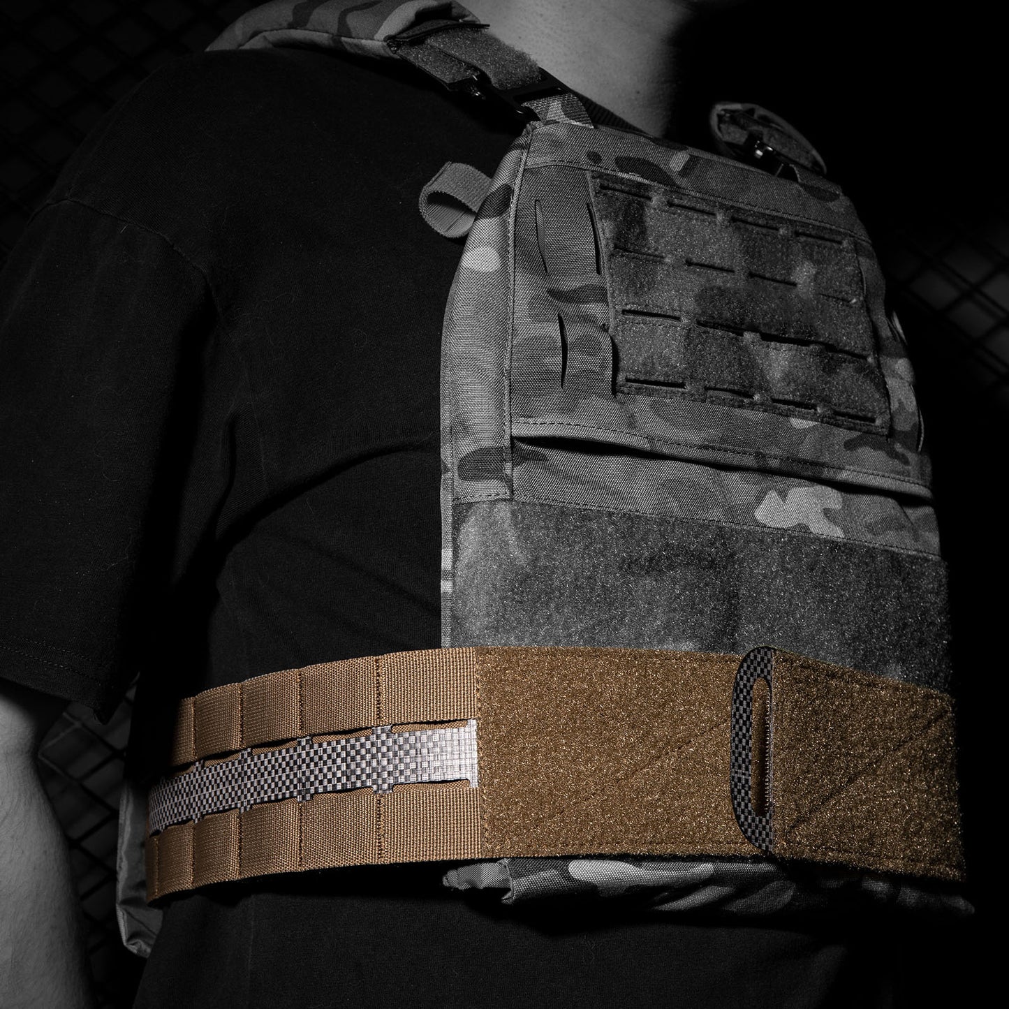 KRYDEX Tactical 3” Assault Cummerbund Tegris Rigid MOLLE Cummerbund for Tactical Vest Slickster FCPC LBT