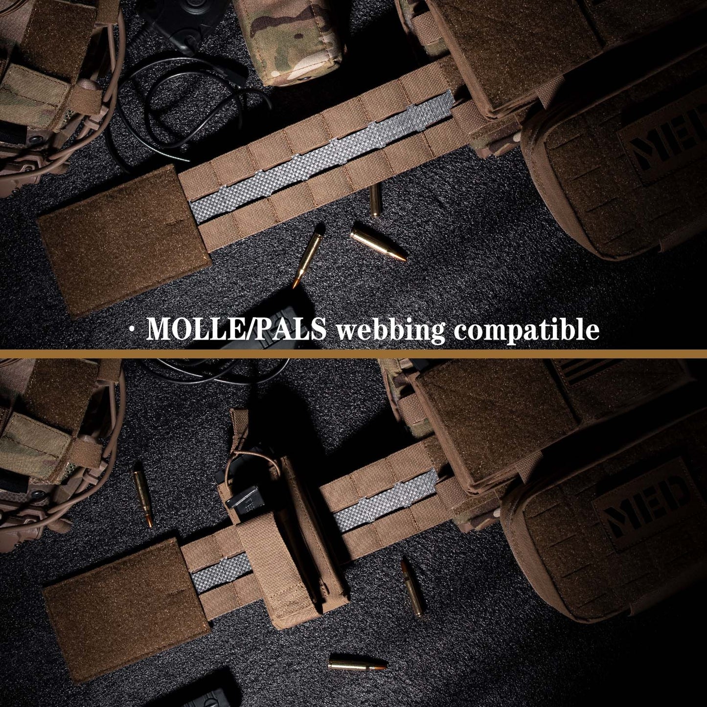 KRYDEX Tactical 3” Assault Cummerbund Tegris Rigid MOLLE Cummerbund for Tactical Vest Slickster FCPC LBT