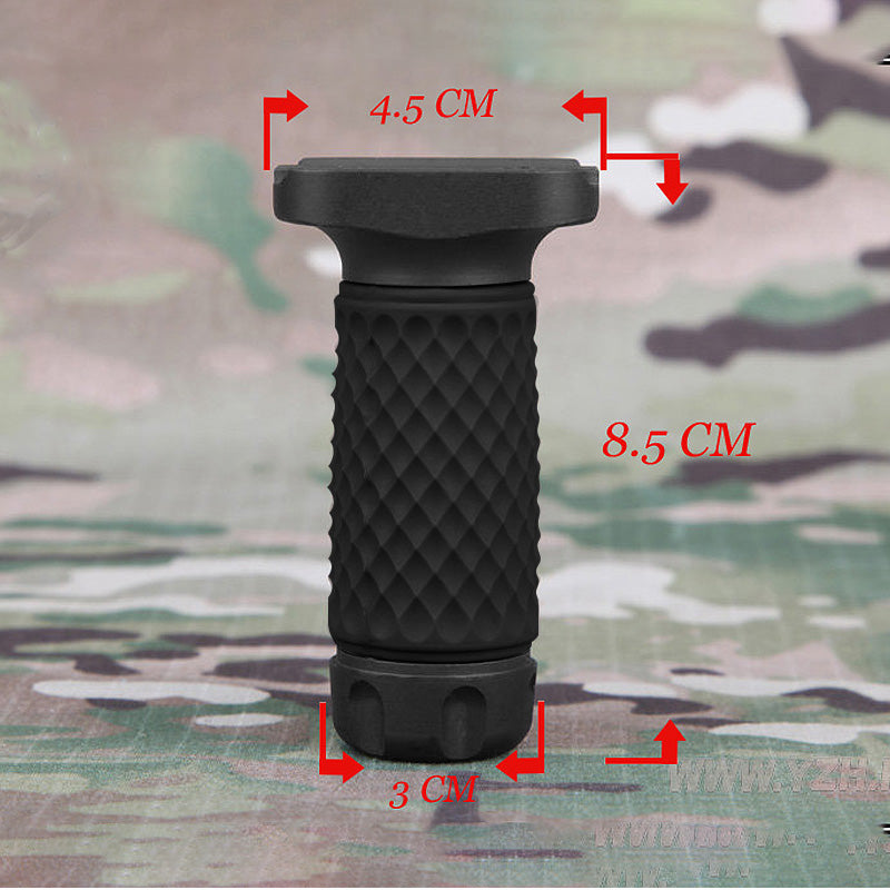 Tactical KeyMod GolfBall Pattern ForeGrip Aluminum Short Vertical Grip w Storage