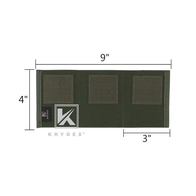 KRYDEX Elastic Triple M4 5.56 .223 NATO Rifle Magazine Insert Hook Mag Pouch Holster for Micro Fight Chassis MK3 MK4 Chest Rig