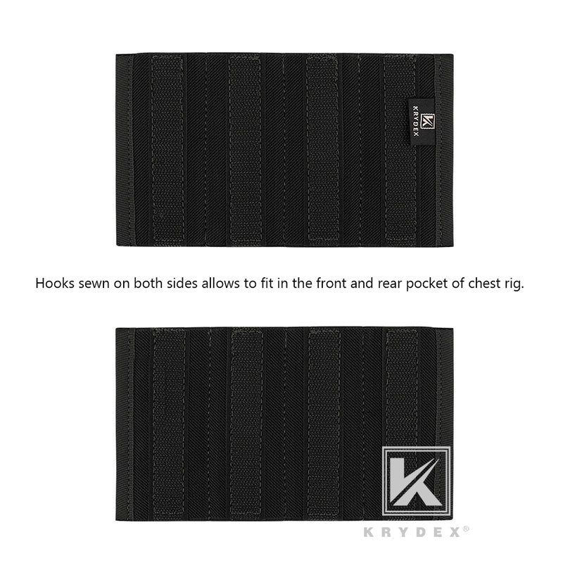 KRYDEX Elastic QUAD SMG Submachine Gun MP5/GLOCK Magazine Insert for Micro Fight Chassis MK3 MK4 Chest Rig