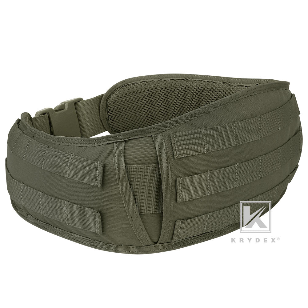 KRYDEX Tactical Quick Release Battle Belt Molle Soft Wide Padded Waist Outer Shooting Gun Belt With Inner Belt