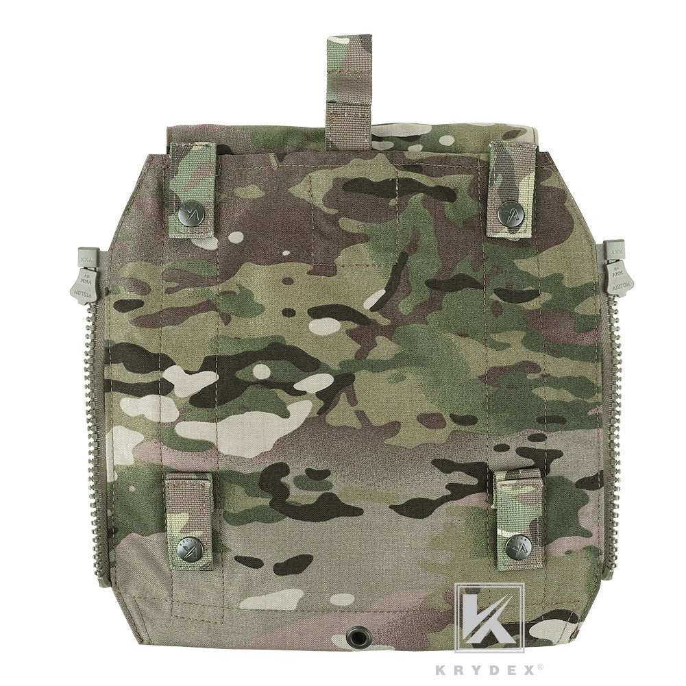 KRYDEX Quick Zip-ON Panel Hydration Pack Platebag Tactical Pouch for CPC JPC2.0 Plate Carrier