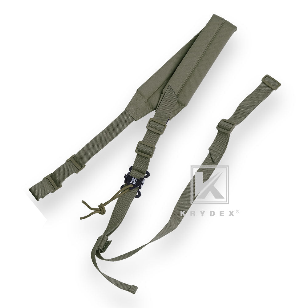 KRYDEX MK2 Sniper Sling Lightweight Tactical Wide Padded 2 Point Quick Adjustable Rifle Gun Sling