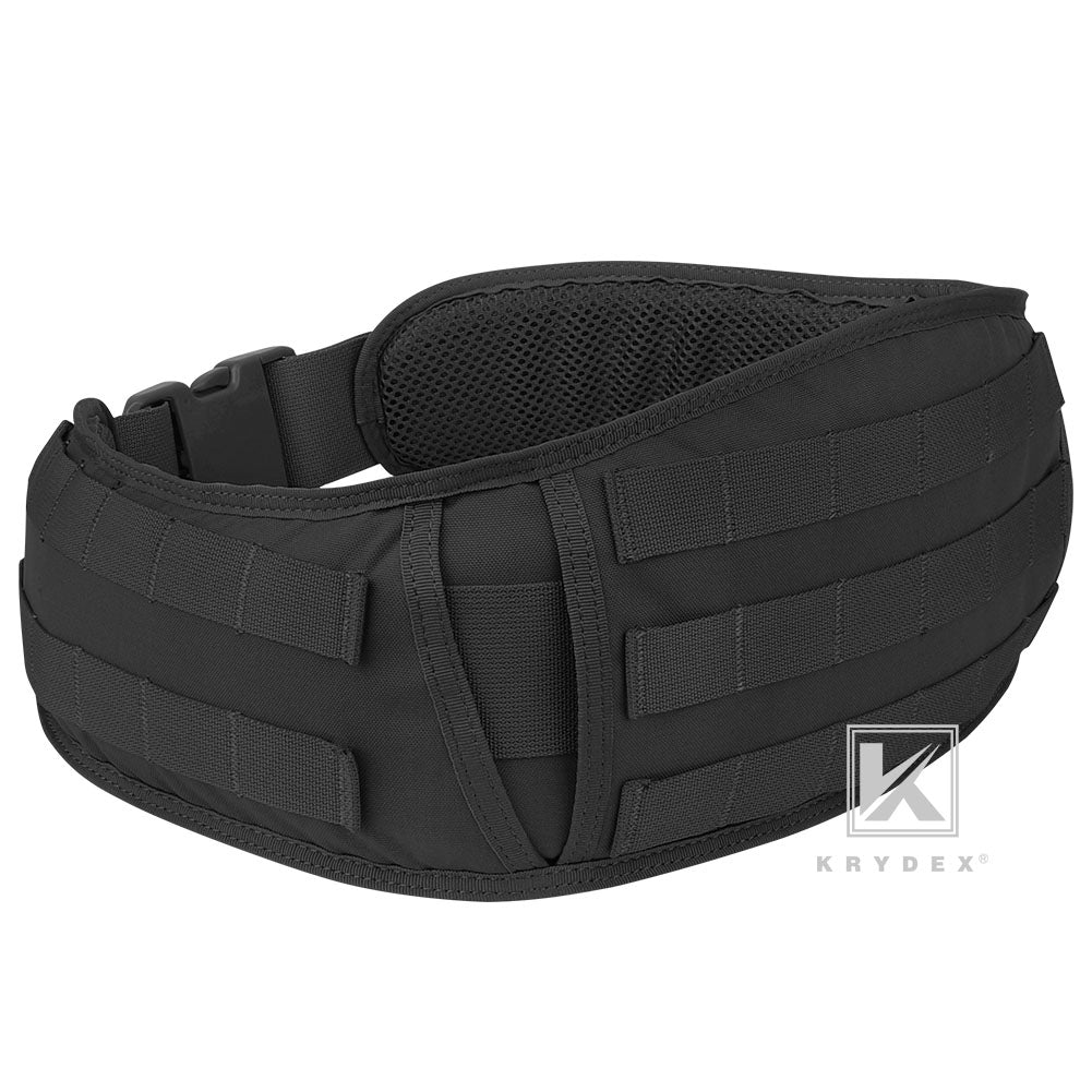 KRYDEX Tactical Quick Release Battle Belt Molle Soft Wide Padded Waist Outer Shooting Gun Belt With Inner Belt