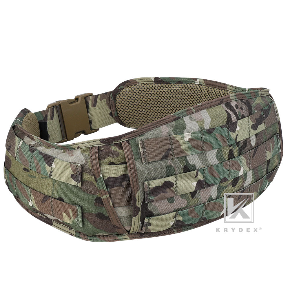 KRYDEX Tactical Quick Release Battle Belt Molle Soft Wide Padded Waist Outer Shooting Gun Belt With Inner Belt