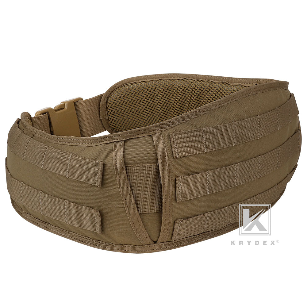 KRYDEX Tactical Quick Release Battle Belt Molle Soft Wide Padded Waist Outer Shooting Gun Belt With Inner Belt