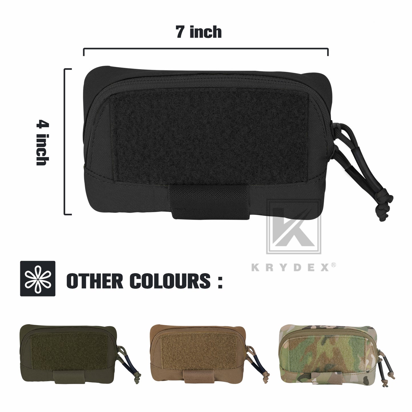 Krydex Tactical FCS Admin Pouch Utility MOLLE / BELT Pouch Storage Organizer Panel