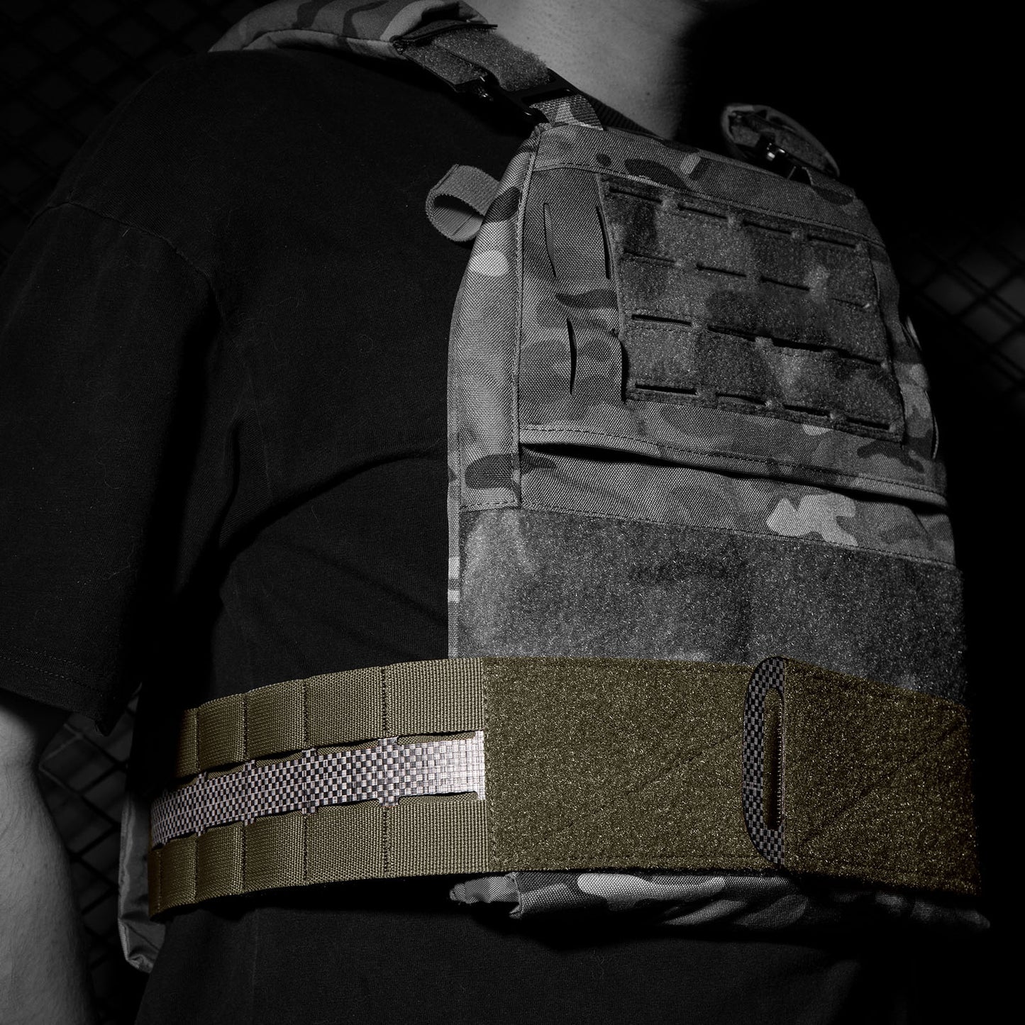 KRYDEX Tactical 3” Assault Cummerbund Tegris Rigid MOLLE Cummerbund for Tactical Vest Slickster FCPC LBT