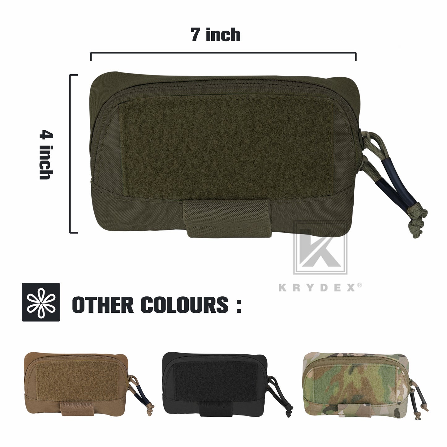 Krydex Tactical FCS Admin Pouch Utility MOLLE / BELT Pouch Storage Organizer Panel