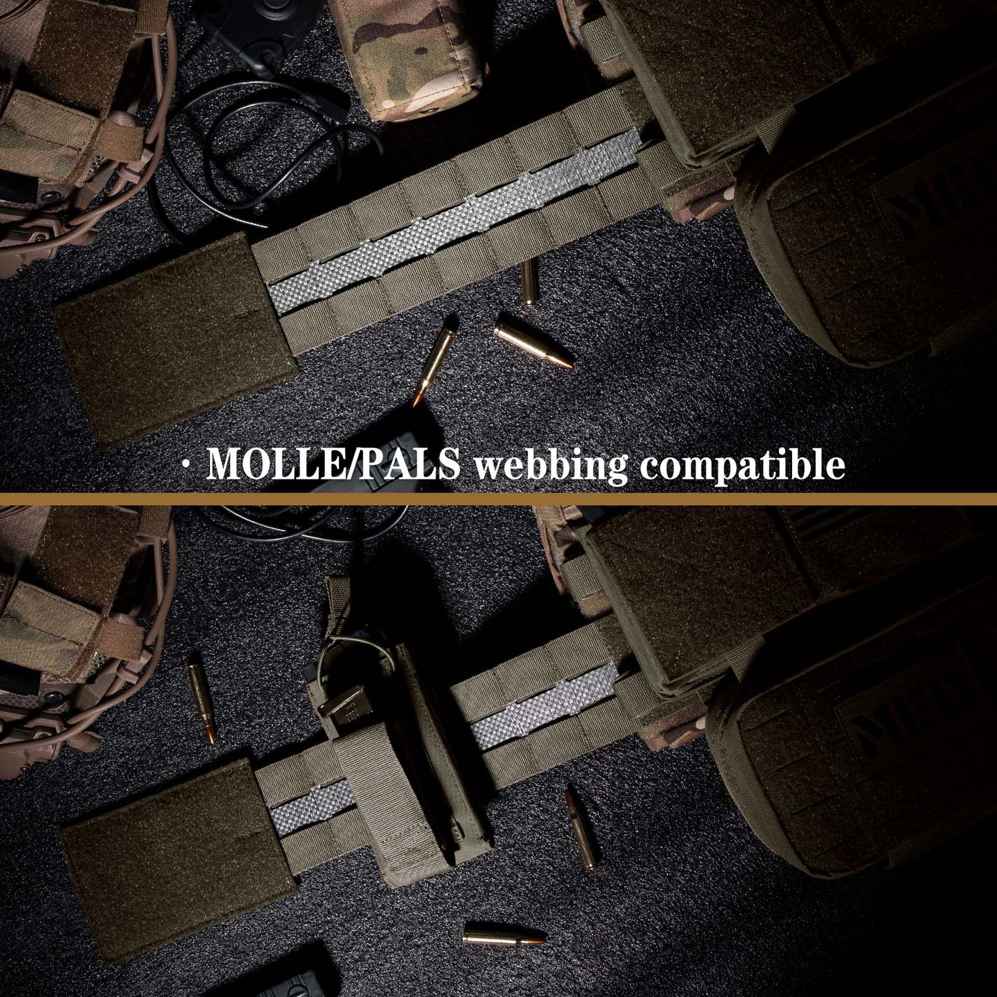 KRYDEX Tactical 3” Assault Cummerbund Tegris Rigid MOLLE Cummerbund for Tactical Vest Slickster FCPC LBT