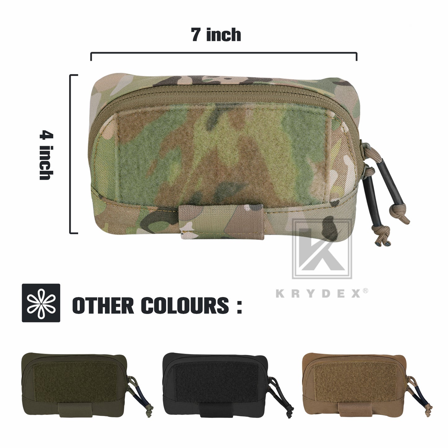 Krydex Tactical FCS Admin Pouch Utility MOLLE / BELT Pouch Storage Organizer Panel