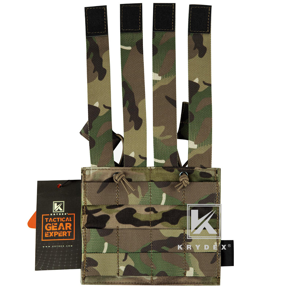 KRYDEX Double 5.56 .223 M4 M16 AR15 Open Top Mag Pouch