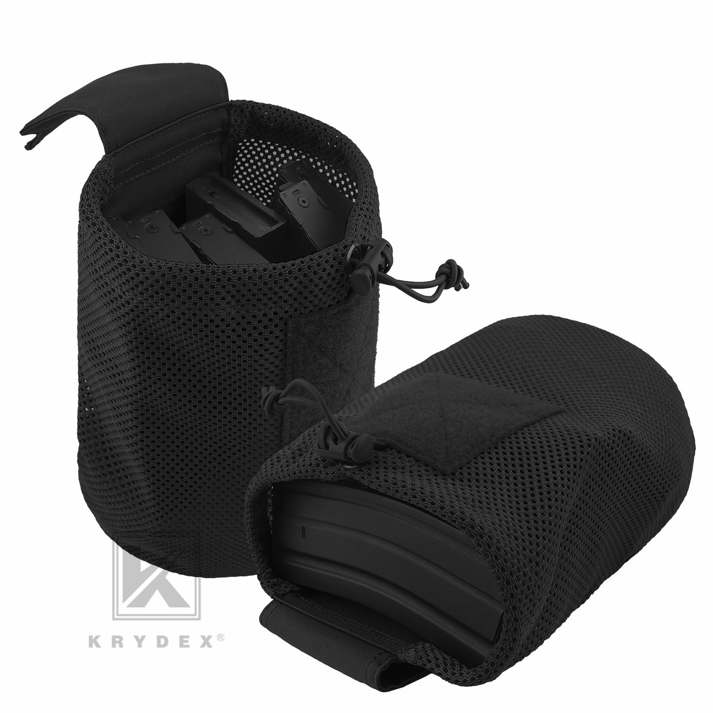 Krydex Tactical Mesh Dump Pouch MOLLE / Belt Drop Pouches Foldable Magazine Pouches Mag Tool Utility Mesh Pack Waistbag