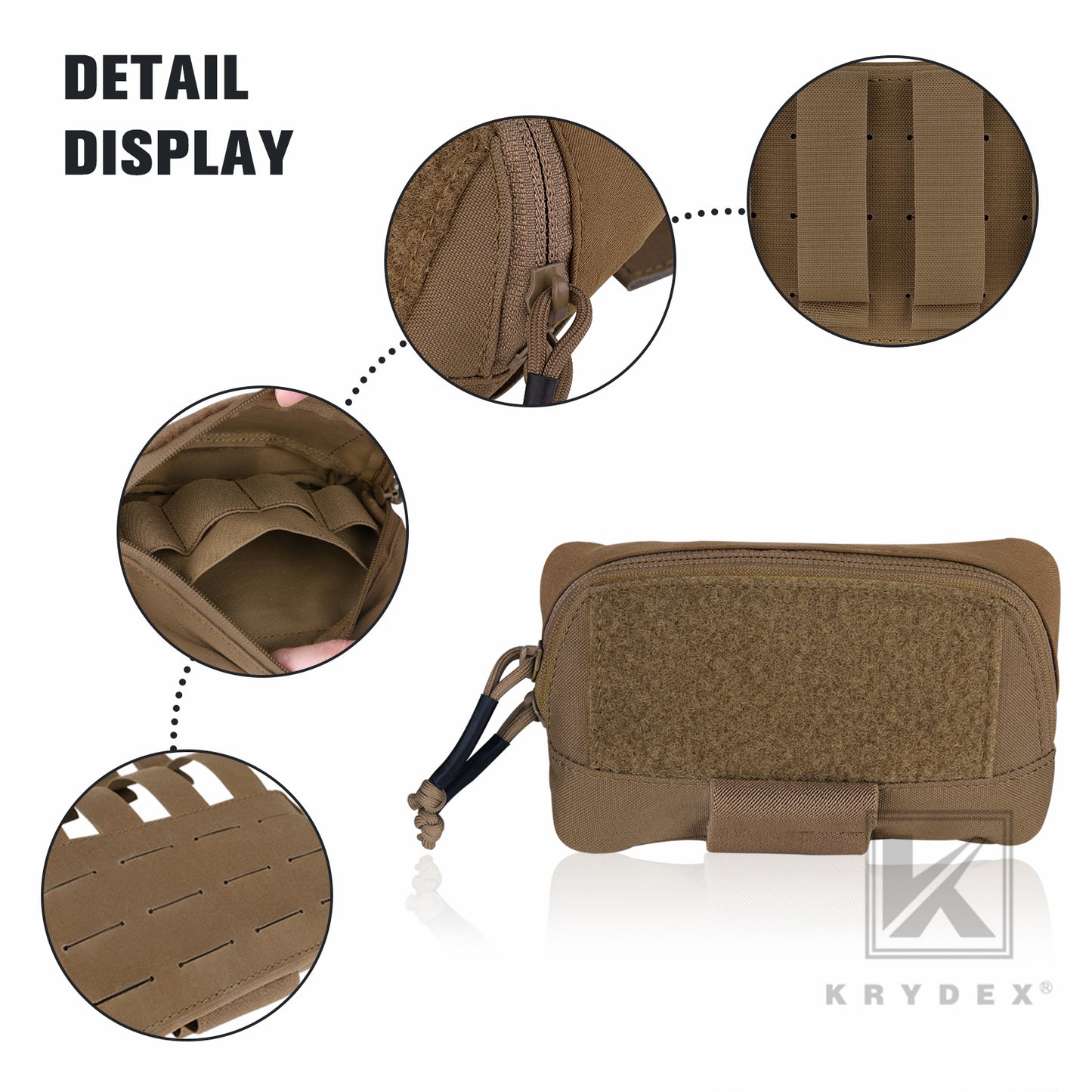 Krydex Tactical FCS Admin Pouch Utility MOLLE / BELT Pouch Storage Organizer Panel