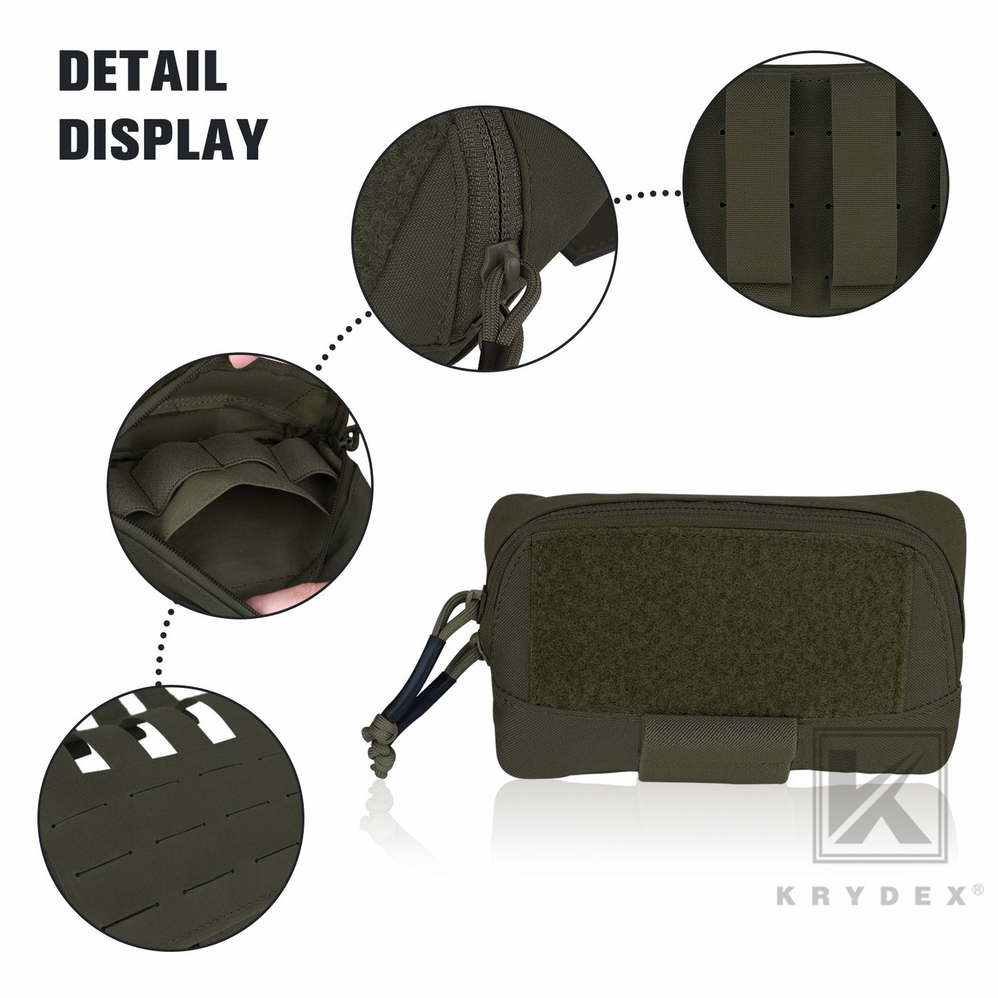 Krydex Tactical FCS Admin Pouch Utility MOLLE / BELT Pouch Storage Organizer Panel