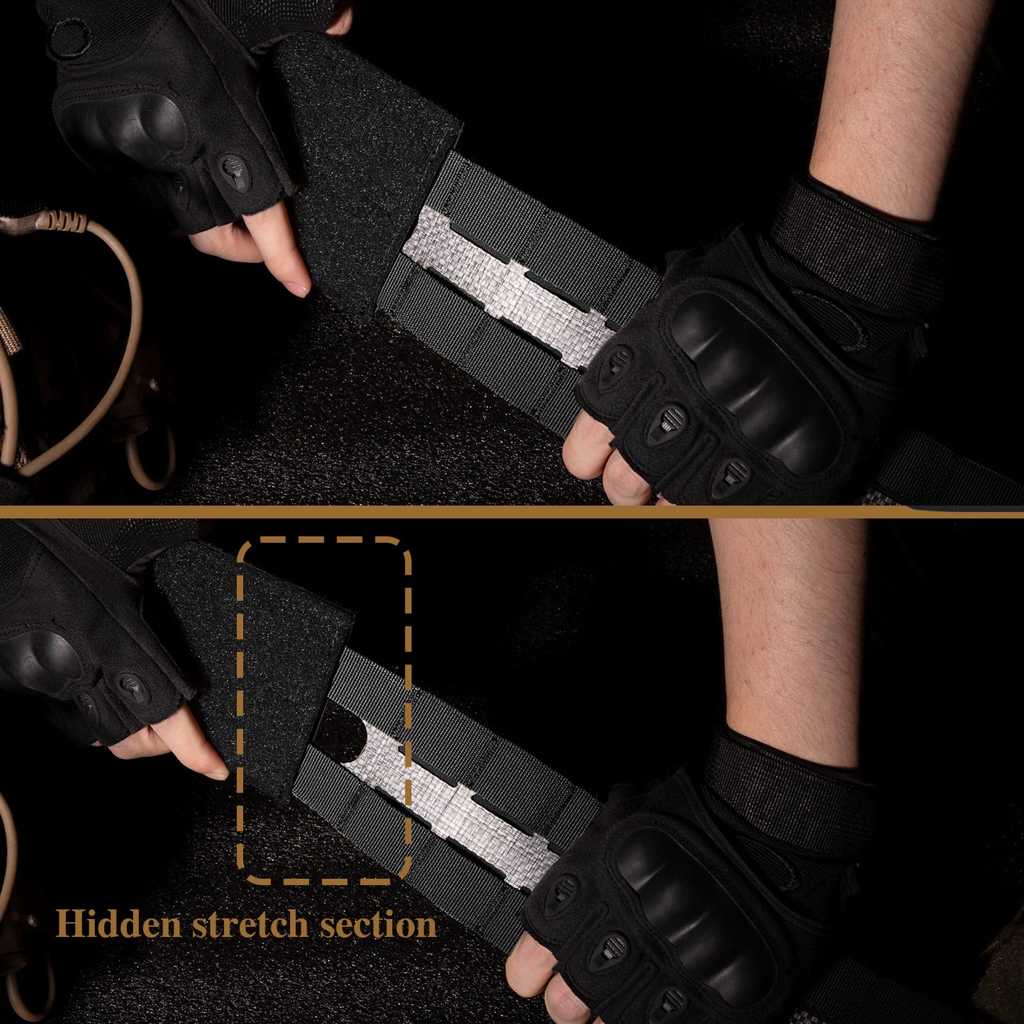 KRYDEX Tactical 3” Assault Cummerbund Tegris Rigid MOLLE Cummerbund for Tactical Vest Slickster FCPC LBT