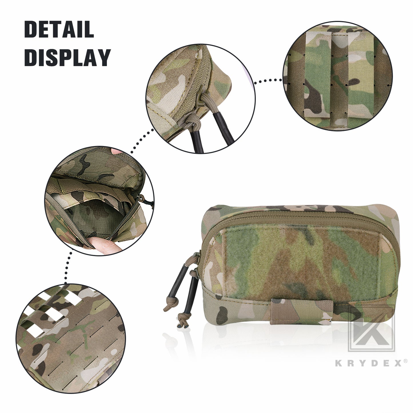 Krydex Tactical FCS Admin Pouch Utility MOLLE / BELT Pouch Storage Organizer Panel