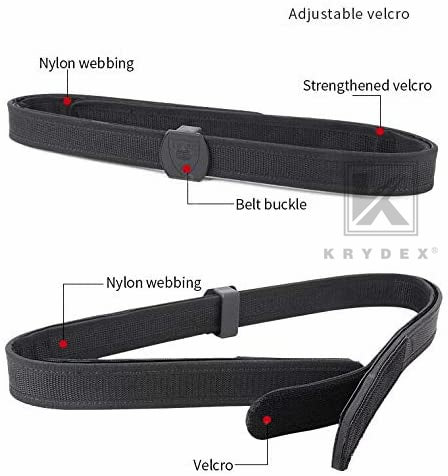 KRYDEX IPSC USPSA IDPA 3-Gun Shooting Belt & 4 pcs Speed Pistol Mag Pouches
