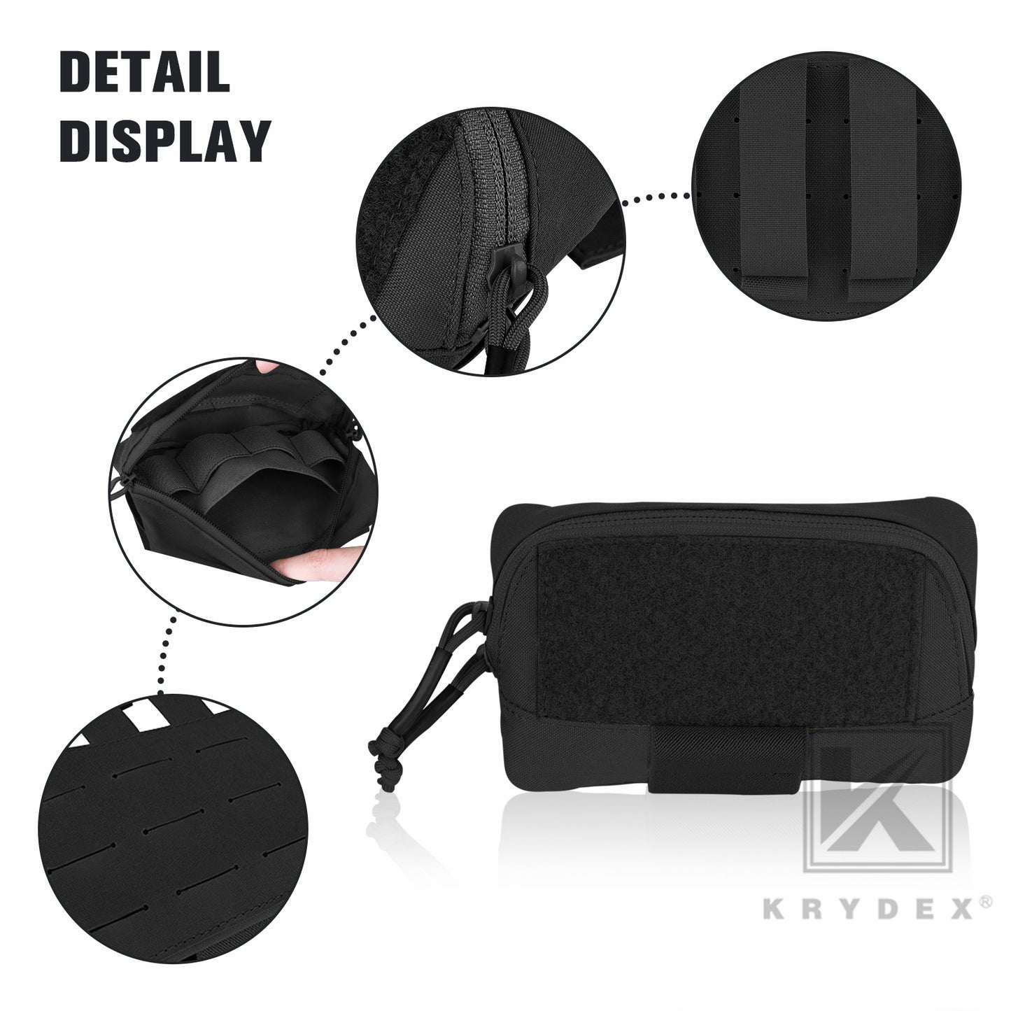 Krydex Tactical FCS Admin Pouch Utility MOLLE / BELT Pouch Storage Organizer Panel